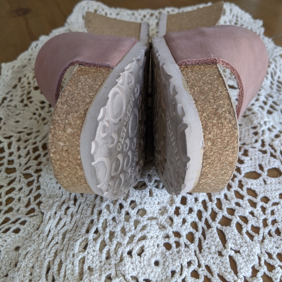 Mephisto Lisane Air-Relax slide wedge slip on sandals blush pink open toe - Picture 5 of 16